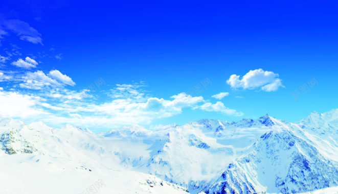 昆仑山峰山顶雪景海报背景背景