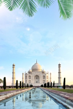 印度旅游印度建筑背景