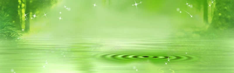 绿色清新水滴宣传背景背景