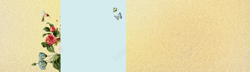 电商简约金色banner背景psd设计背景_88icon https://88icon.com 京东 几何 多边形 广告 框框 淘宝 渐变 电商 童趣 简约 素材 纹 背景 花朵 设计 边框 金色