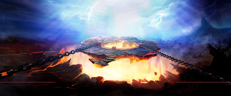 火山背景背景