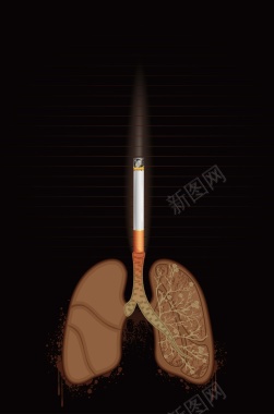 吸烟有害健康背景矢量图背景