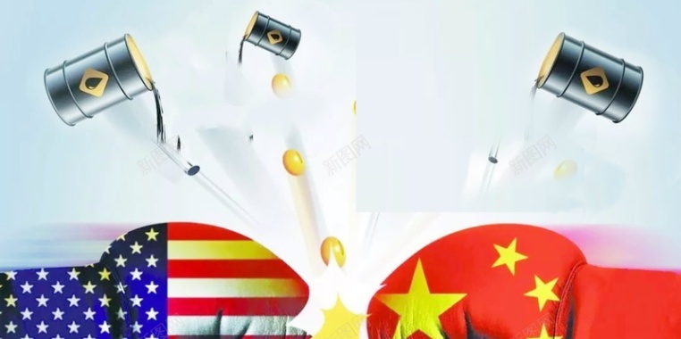 中美贸易对战背景模板背景