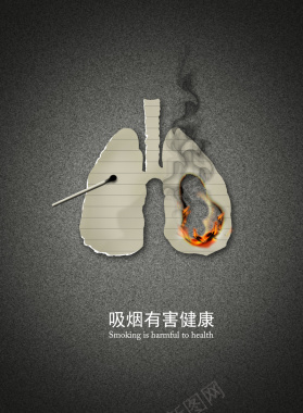 吸烟有害健康海报背景背景