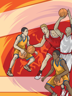 酷炫篮球争霸培训招生海报背景背景