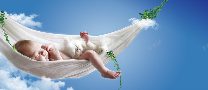 蓝天宝宝Banner背景jpg设计背景_88icon https://88icon.com 天空 宝宝 宝贝 海报banner 蓝天 蓝色