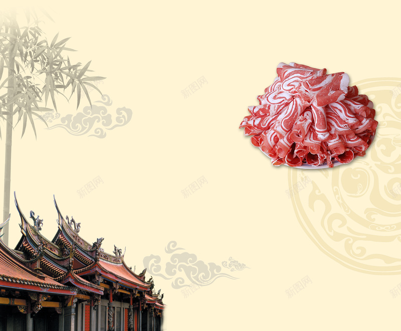 美食菜单背景psd_88icon https://88icon.com 中国风 古典建筑 宫殿 民族文化 竹子 精品菜单 美食菜谱 菜单菜谱 菜牌 餐厅 餐馆 高档菜谱