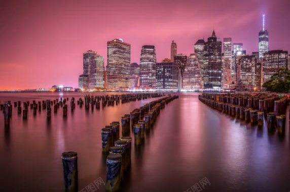 繁华都市夜景壁纸背景