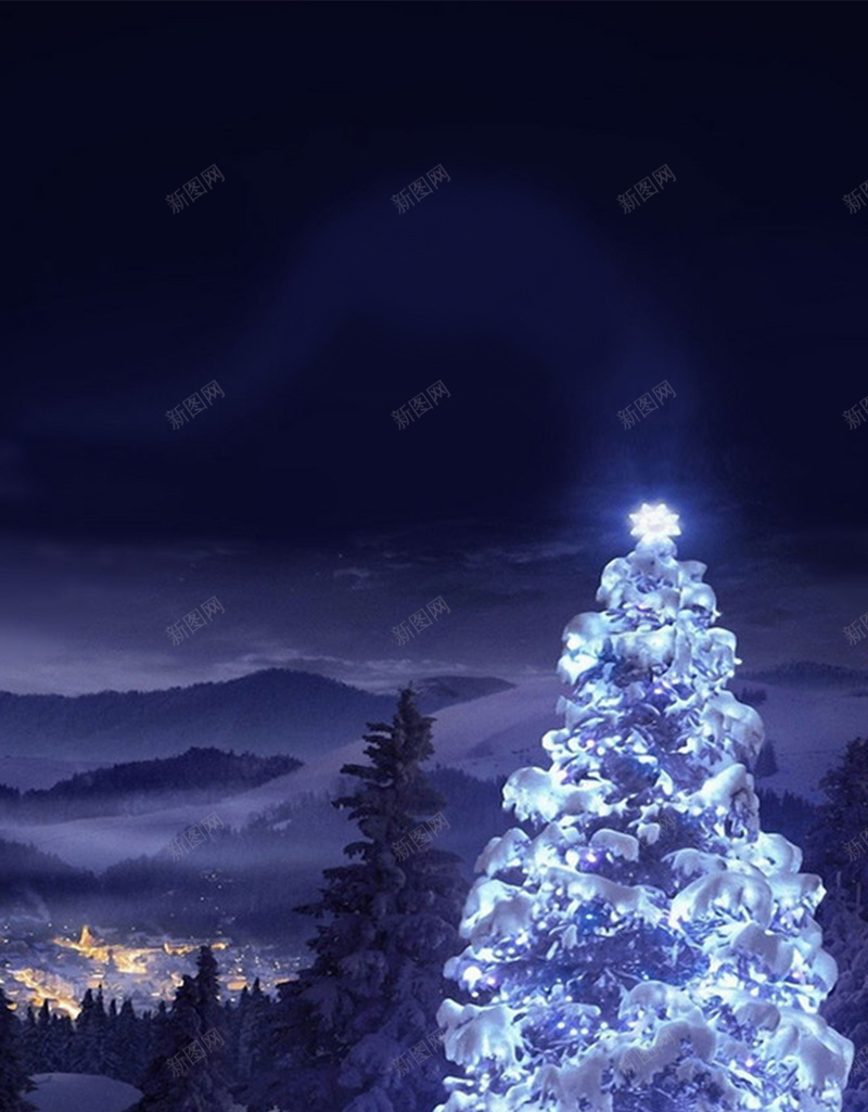 蓝色夜晚天空圣诞节主题背景jpg设计背景_88icon https://88icon.com H5背景 圣诞树 圣诞节 圣诞节背景 开心 星空 蓝色 雪地 雪花