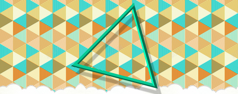 三角形几何拼接潮流背景背景
