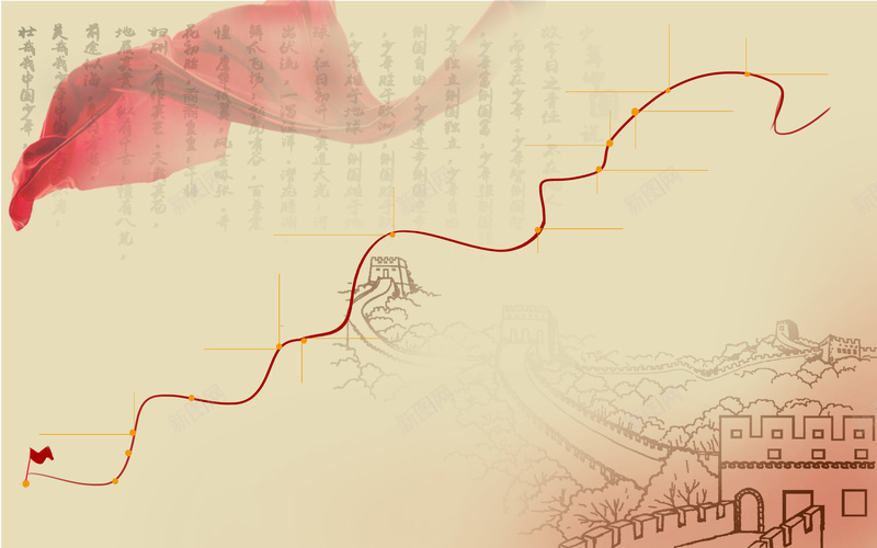 共青团历程图海报背景模板jpg设计背景_88icon https://88icon.com 共青团 共青团历程图 历程 建军节背景 改革 沿革图 海报背景 红旗 红色