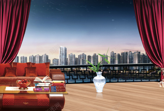 家居生活海报背景背景