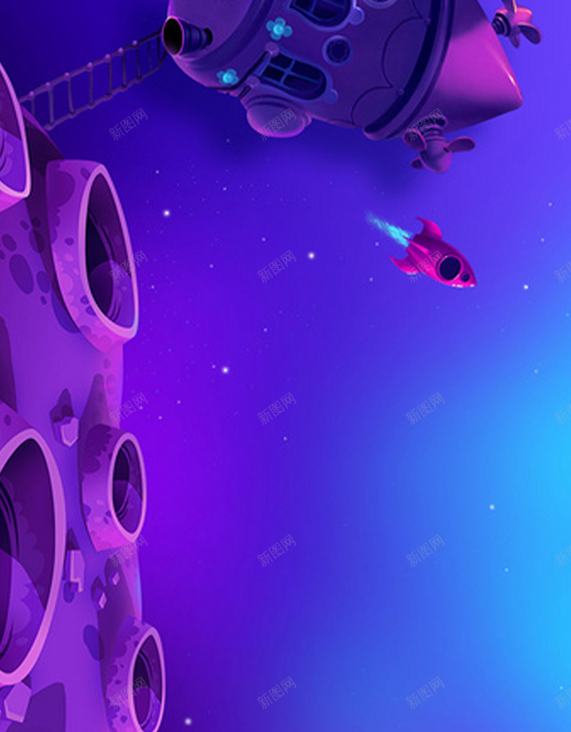 扁平科幻动漫星空宇宙H5背景图jpg设计背景_88icon https://88icon.com H5背景图 宇宙 宇宙背景 扁平 星球 星空 科幻 背景