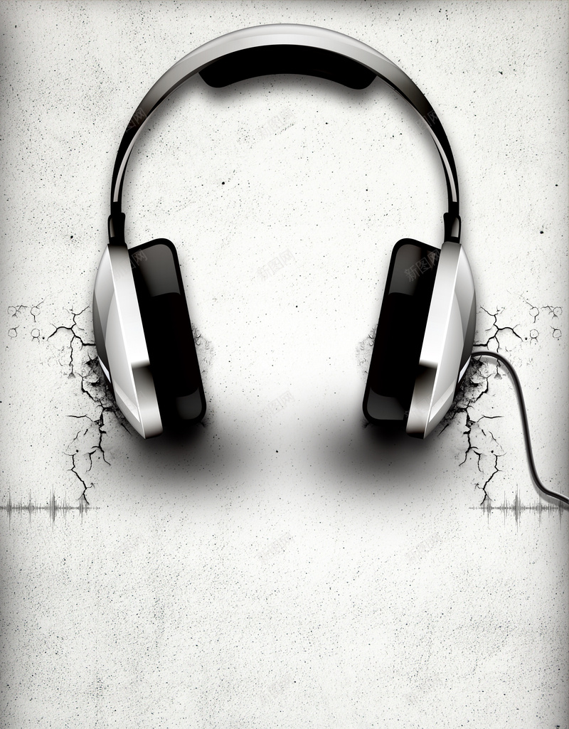 音乐活动商业背景图psd设计背景_88icon https://88icon.com 墙壁 纹理 耳机 质感 音乐