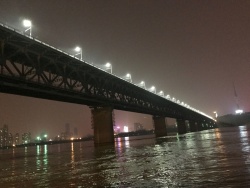 武汉长江大桥长江大桥夜景高清图片