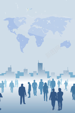 简约世界人口日海报背景