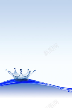 蓝色创意水滴纹理背景