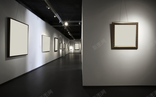 展示画展画廊展示背景背景