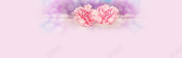 粉色温馨背景banner背景