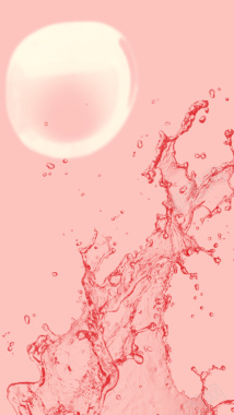 粉色水花背景图背景