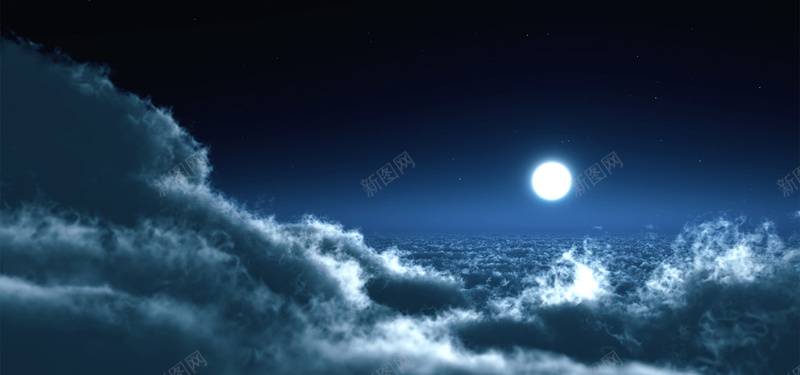 浩海夜空jpg_88icon https://88icon.com 夜空 摄影 月夜 海报banner 风景