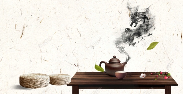 茶道茶具茶文化背景背景