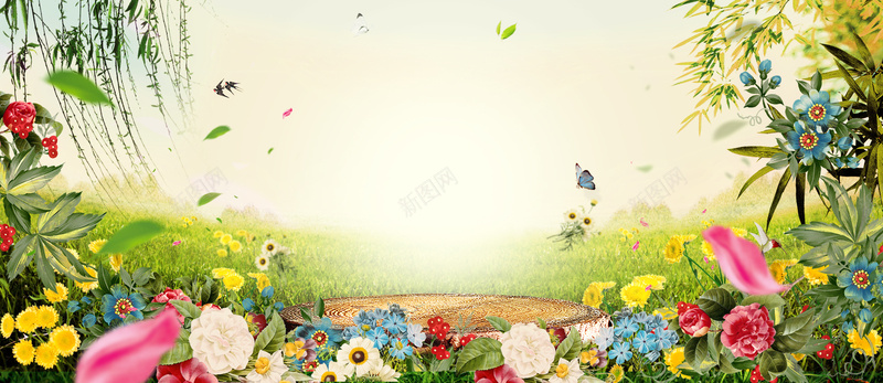 春天梦幻春游景色柳树渐变绿bannerpsd设计背景_88icon https://88icon.com 小清新 广告 开春 文艺 春天 春季 景色 柳 活力 简约 素材 绿色 背景 花朵 蝴蝶 设计 踏春