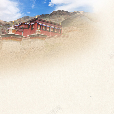 西藏旅行特产主图背景背景