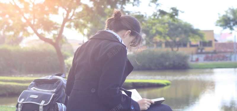 学习美女banner摄影图片