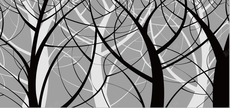 抽象树背景图背景