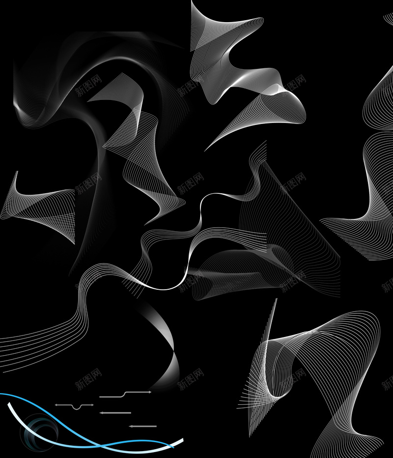 渐变黑科技线材料背景psd设计背景_88icon https://88icon.com 动感线 广告用材 科技 科技线材料 舞台黑色背景 螺旋线 高科技 黑的背景