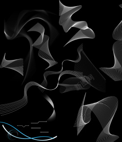 广告用材渐变黑科技线材料背景高清图片