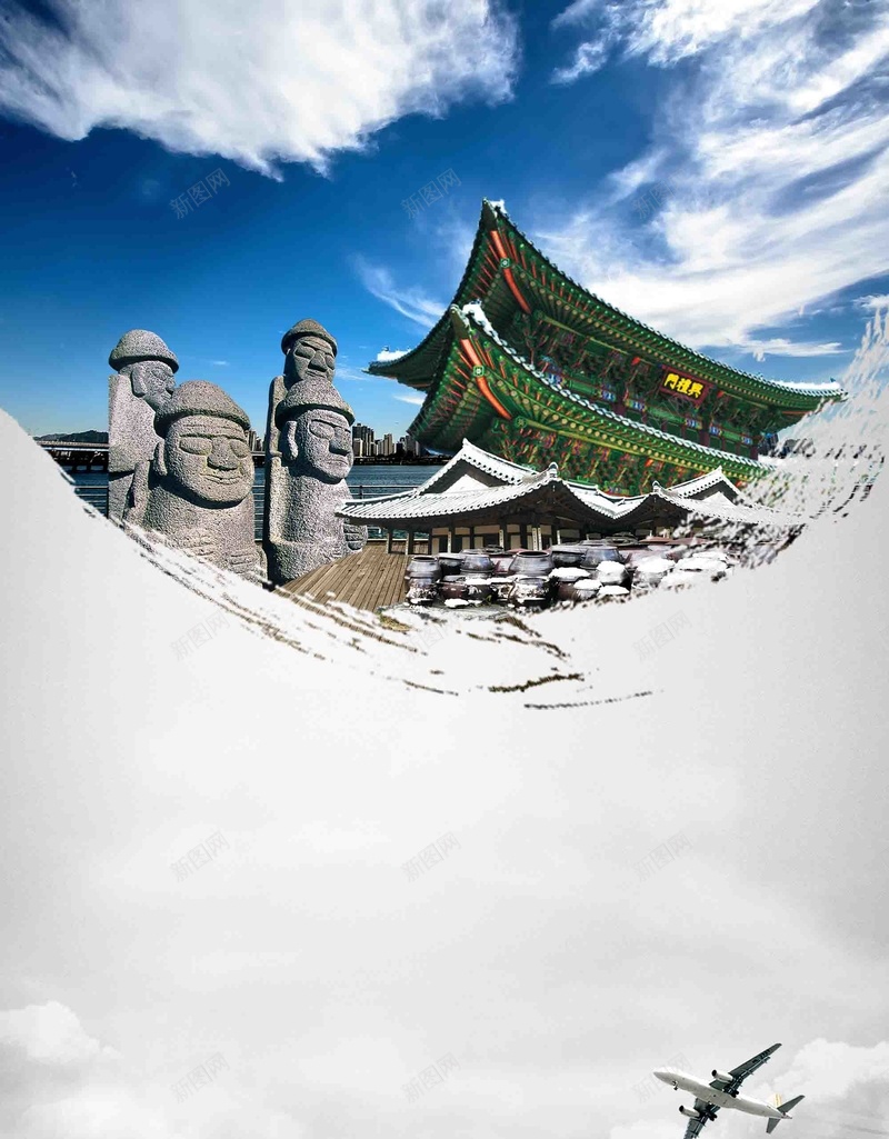 大气韩国首尔旅游海报背景模板psd设计背景_88icon https://88icon.com 夏日旅行 大气 宣传 旅游 活动 海报 背景模板 韩国 首尔