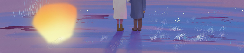 温馨插画风情人节海报psd设计背景_88icon https://88icon.com 214 2月14日 一生所爱 促销 城市 孔明灯 情人节活动 约惠情人节