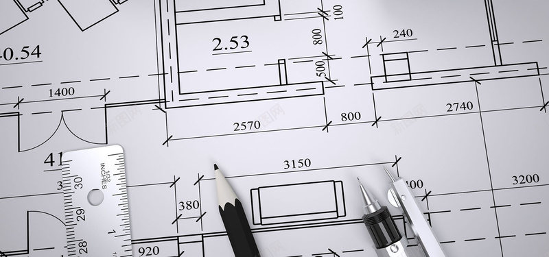 建筑图纸背景psd设计背景_88icon https://88icon.com 创意 商务 图纸 工具 海报banner 科幻 科技