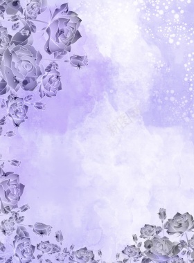 母亲节紫色花纹海报背景背景