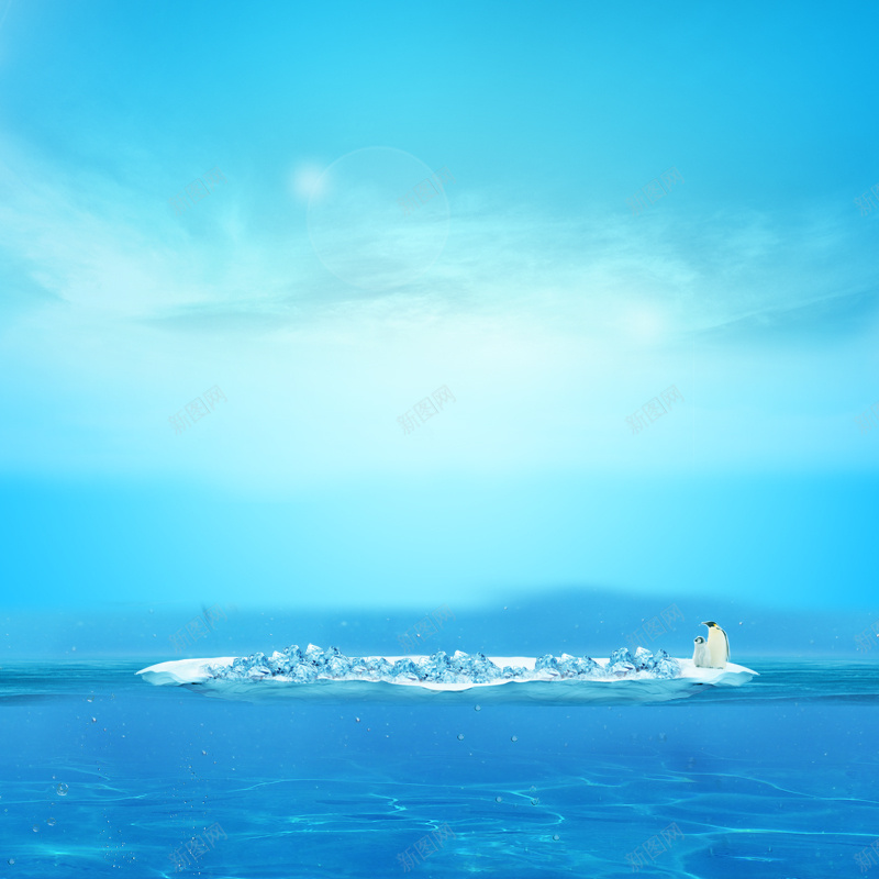 蓝色海洋冰岛企鹅背景psd_88icon https://88icon.com 主图 企鹅 冰岛 摄影 海洋 蓝色 风景
