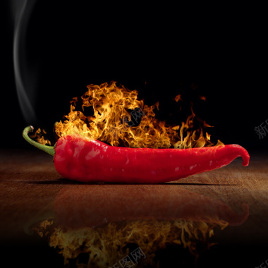 火焰辣椒酱食品促销主图背景背景
