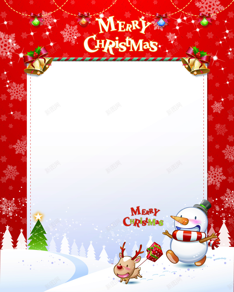 圣诞节背景psd设计背景_88icon https://88icon.com 圣诞树 圣诞礼物 圣诞节背景 圣诞贺卡 红色背景 背景 雪人 雪花 麋鹿