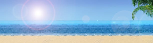 海景banner创意jpg设计背景_88icon https://88icon.com 企业 椰树 海景 淘宝