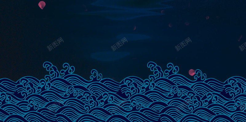 唯美蓝色中国特色梅花花瓣背景psd设计背景_88icon https://88icon.com 中国 唯美 底纹 月光 梅花 特色 瓣背景 花 花边 蓝色