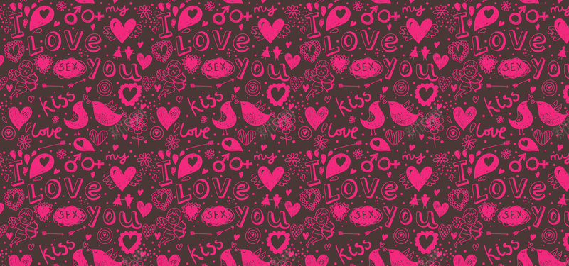 粉红色爱情手绘卡通纹理背景psd设计背景_88icon https://88icon.com 卡通 手绘 海报banner 爱情 粉红色 纹理 质感