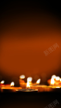 蜡烛抗灾地震海报背景背景