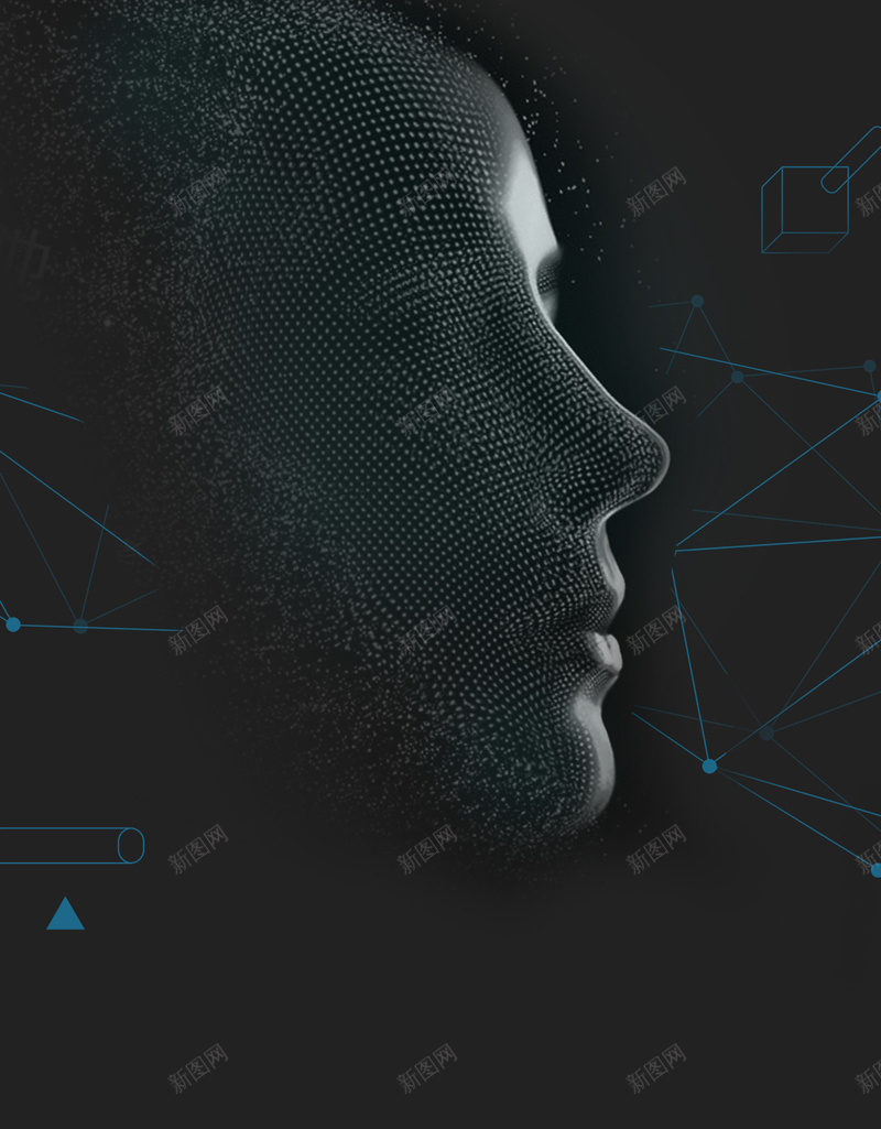 炫酷人脸识别科技海报psd设计背景_88icon https://88icon.com 人脸识别 像素点海报 智能化 未来科技海报 海报 炫酷 科技 科技智能 科技海报 科技领先 酷炫海报