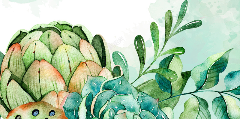 化妆品护肤绿色清新水彩H5背景psd设计背景_88icon https://88icon.com H5背景 化妆品 手绘 护肤 春季 植物 水彩 清新 绿色