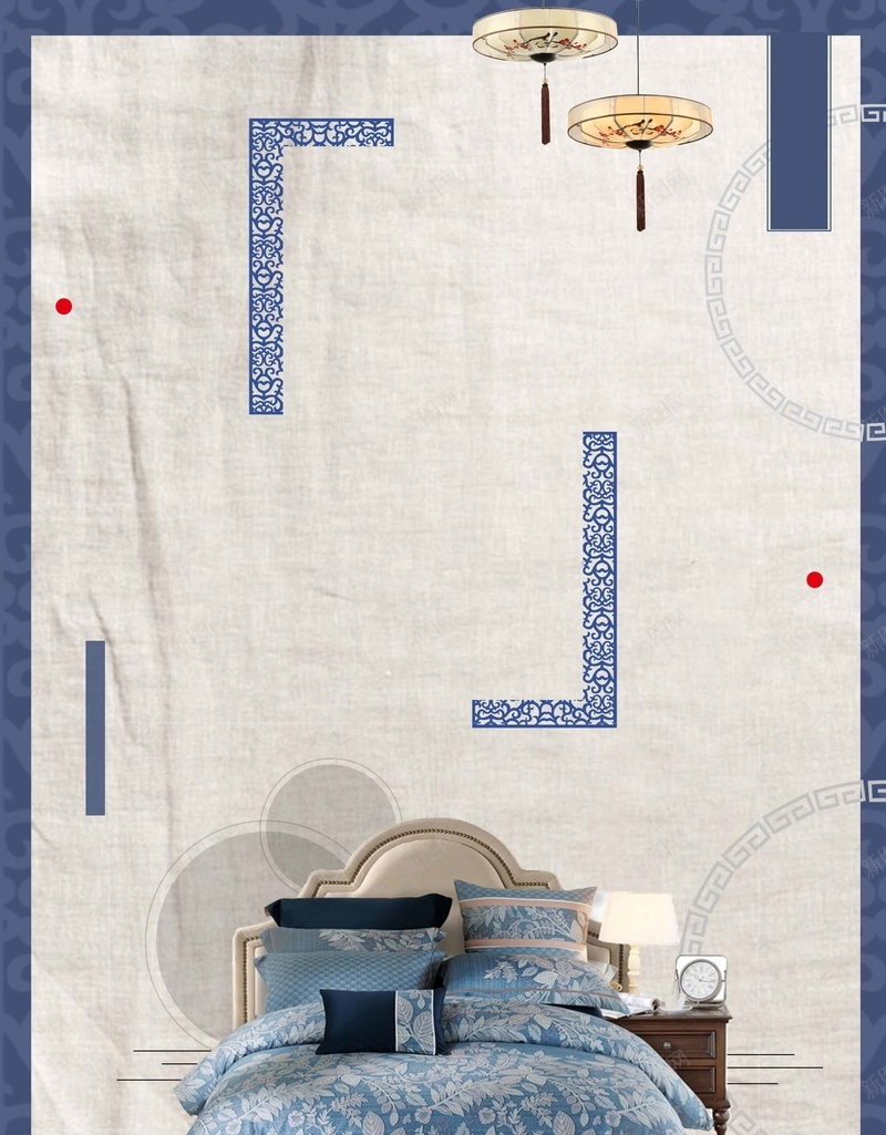 复古中式家纺促销psd设计背景_88icon https://88icon.com 中式家纺 复古 家私 床上用品 时尚 时尚家纺 纯蚕丝 被套 被子