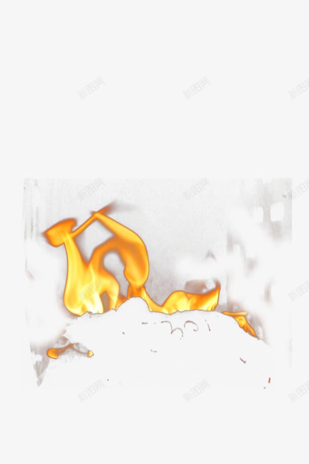 黄色卡通火焰装饰png免抠素材_88icon https://88icon.com 卡通 火焰 装饰 黄色