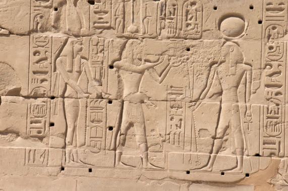 古埃及法老石刻背景