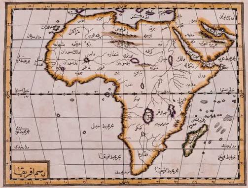 非洲地图背景