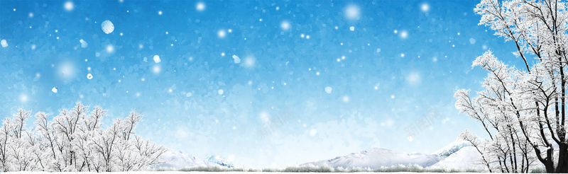 淘宝雪景背景摄影图片